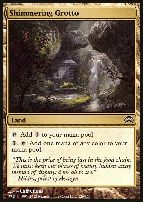 Shimmering Grotto, Planechase 2012 #126, Magic: The Gathering card