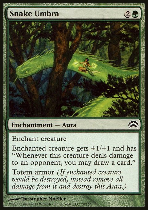 Snake Umbra, Planechase 2012 #78, Magic: The Gathering card