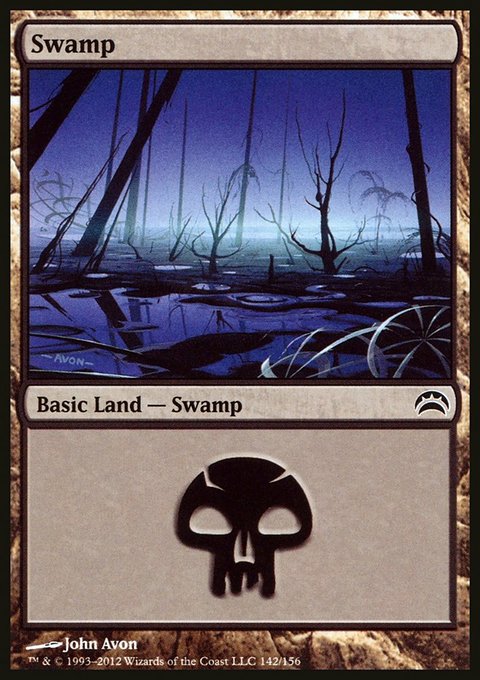 Swamp, Planechase 2012 #142, Magic: The Gathering card