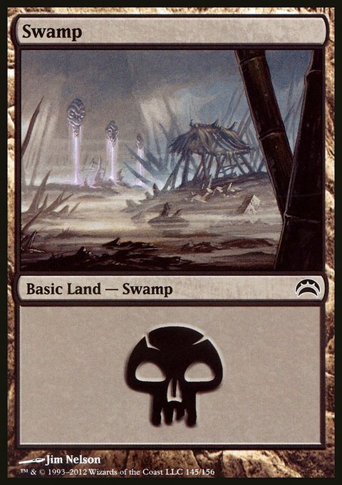 Swamp, Planechase 2012 #145, Magic: The Gathering card