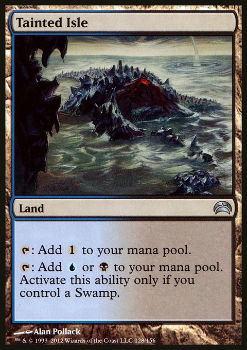 Tainted Isle, Planechase 2012 #128, Magic: The Gathering card