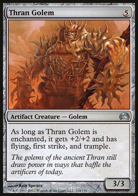 Thran Golem, Planechase 2012 #114, Magic: The Gathering card