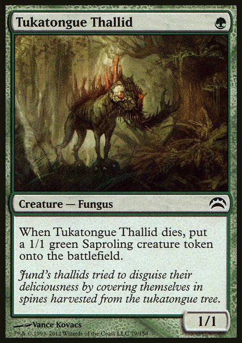 Tukatongue Thallid, Planechase 2012 #79, Magic: The Gathering card