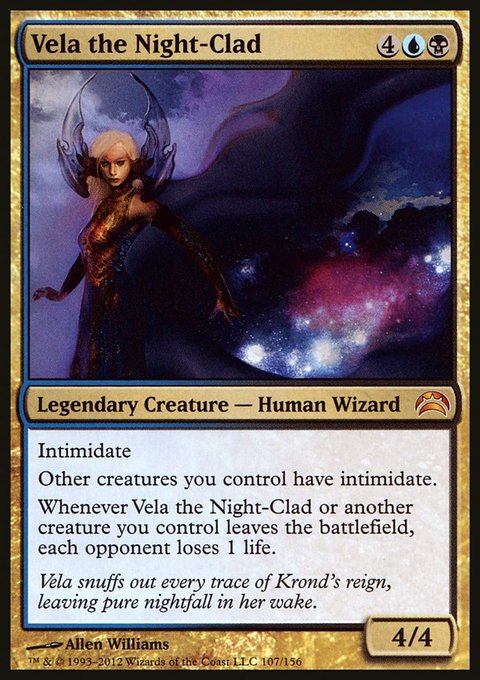 Vela the Night-Clad, Planechase 2012 #107, Magic: The Gathering card