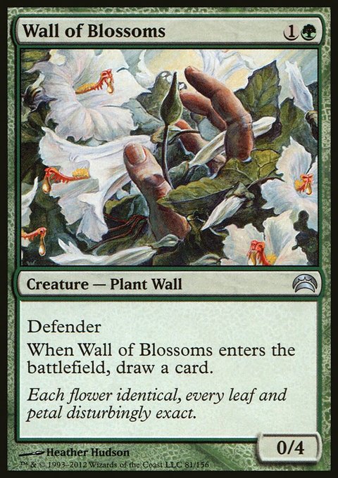 Wall of Blossoms, Planechase 2012 #81, Magic: The Gathering card