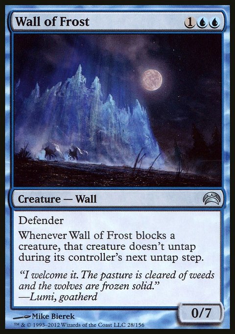 Wall of Frost, Planechase 2012 #28, Magic: The Gathering card