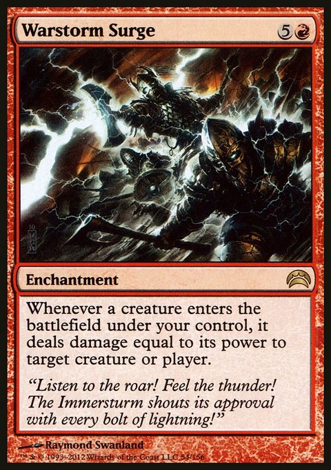 Warstorm Surge, Planechase 2012 #54, Magic: The Gathering card