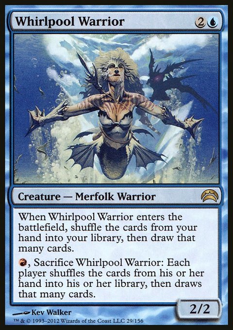 Whirlpool Warrior, Planechase 2012 #29, Magic: The Gathering card