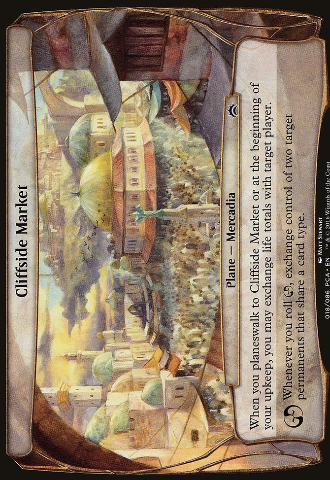 Cliffside Market, Planechase Anthology Planes #18, Magic: The Gathering card