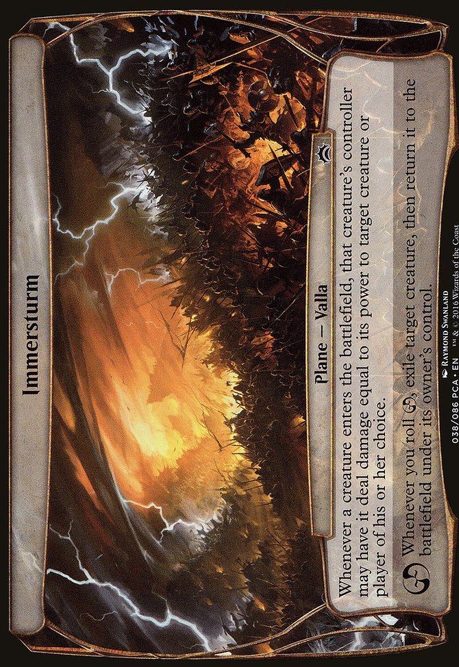 Immersturm, Planechase Anthology Planes #38, Magic: The Gathering card