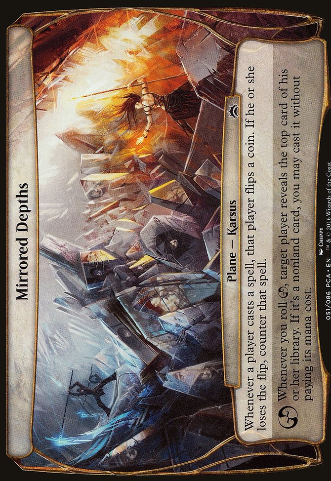 Mirrored Depths, Planechase Anthology Planes #51, Magic: The Gathering card