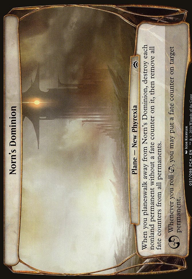 Norn's Dominion, Planechase Anthology Planes #57, Magic: The Gathering card