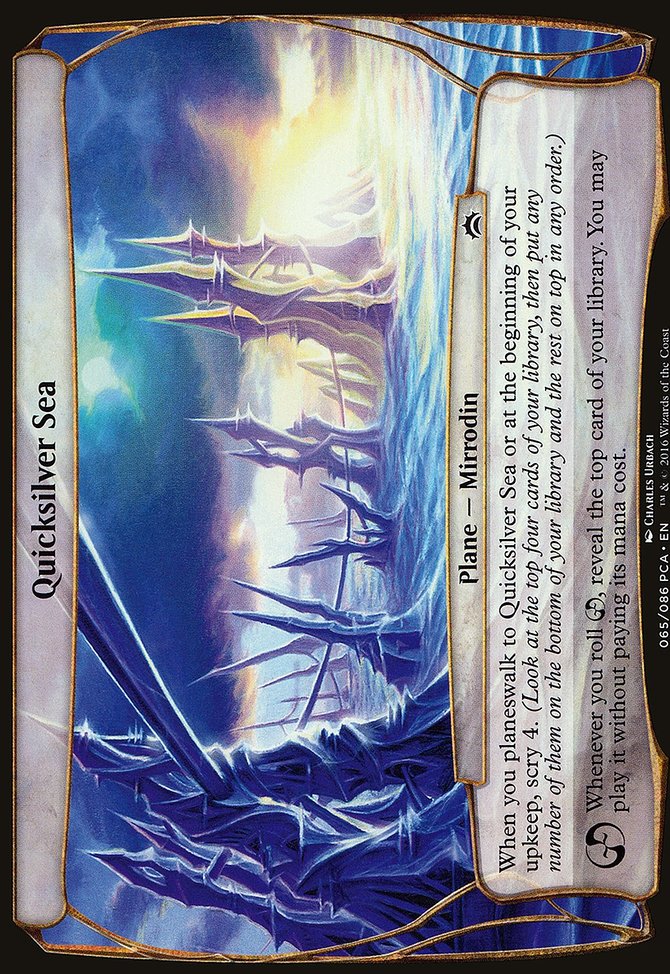 Quicksilver Sea, Planechase Anthology Planes #65, Magic: The Gathering card