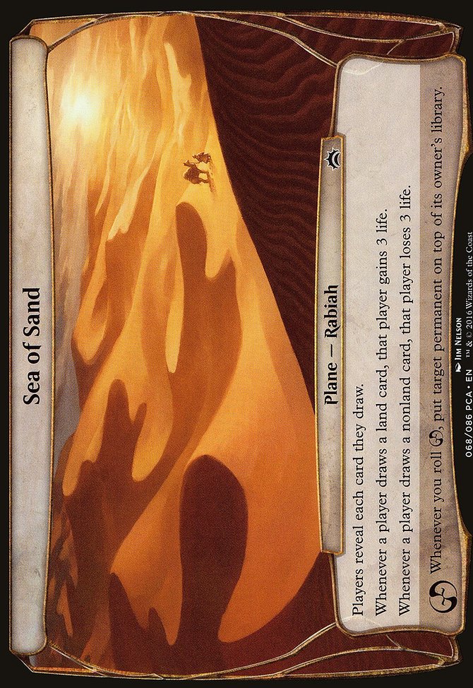 Sea of Sand, Planechase Anthology Planes #68, Magic: The Gathering card