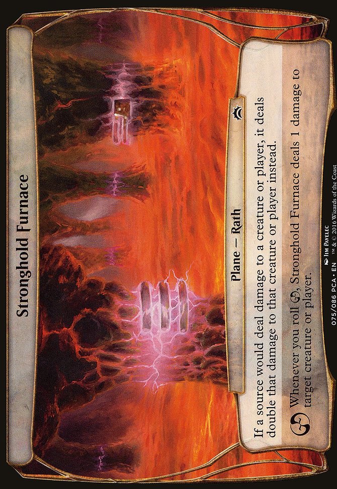 Stronghold Furnace, Planechase Anthology Planes #75, Magic: The Gathering card