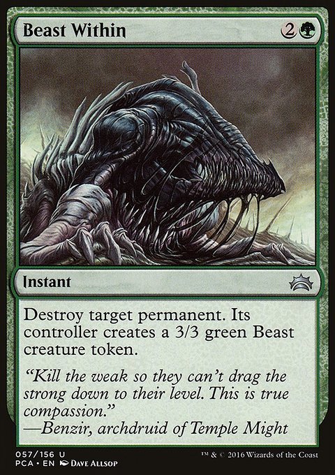 Beast Within, Planechase Anthology #57, Magic: The Gathering card