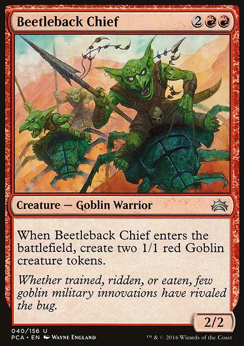 Beetleback Chief, Planechase Anthology #40, Magic: The Gathering card