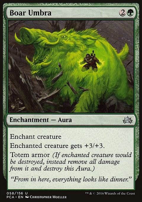 Boar Umbra, Planechase Anthology #58, Magic: The Gathering card