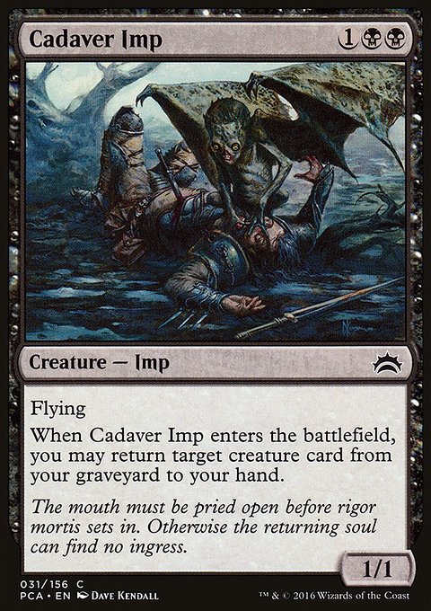 Cadaver Imp, Planechase Anthology #31, Magic: The Gathering card