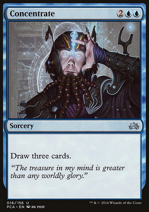 Concentrate, Planechase Anthology #16, Magic: The Gathering card