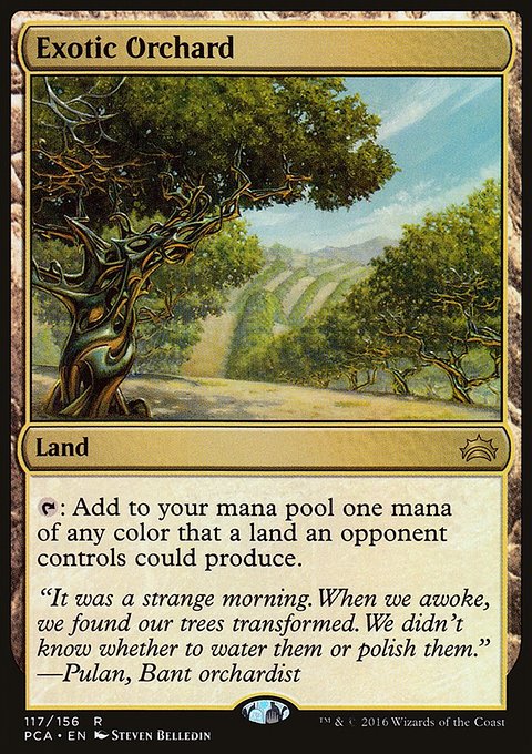 Exotic Orchard, Planechase Anthology #117, Magic: The Gathering card