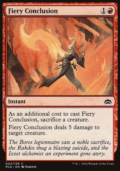 Fiery Conclusion, Planechase Anthology #42, Magic: The Gathering card