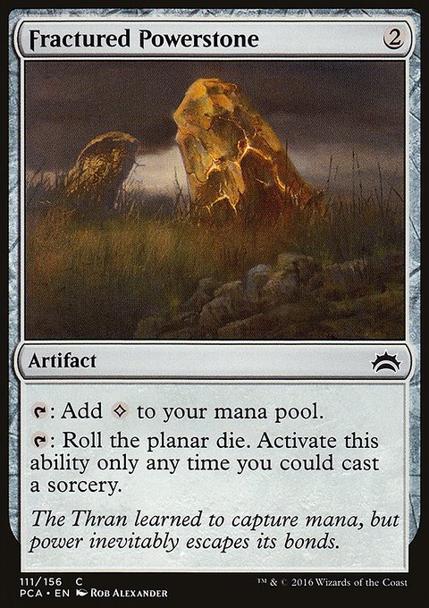 Fractured Powerstone, Planechase Anthology #111, Magic: The Gathering card