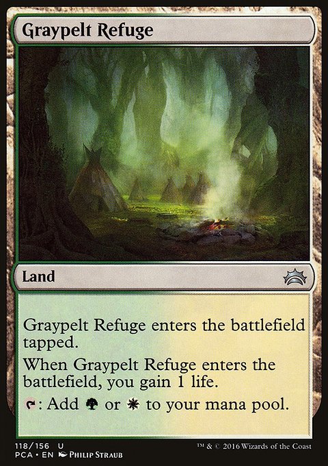 Graypelt Refuge, Planechase Anthology #118, Magic: The Gathering card