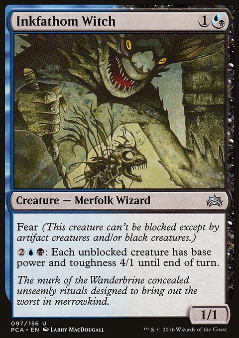 Inkfathom Witch, Planechase Anthology #97, Magic: The Gathering card