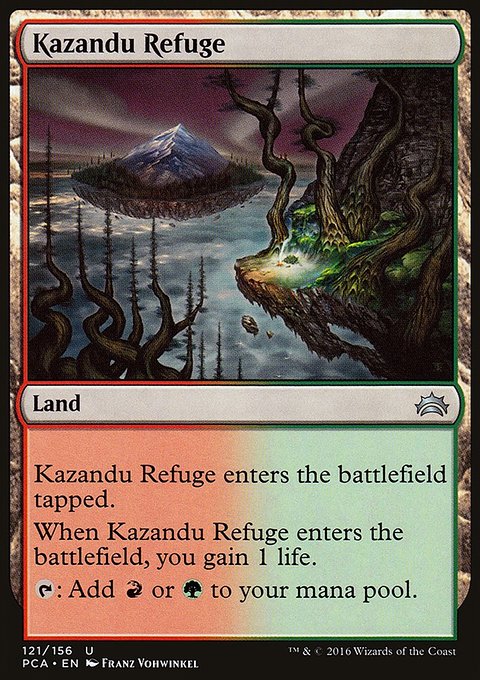 Kazandu Refuge, Planechase Anthology #121, Magic: The Gathering card