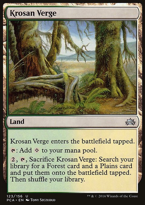 Krosan Verge, Planechase Anthology #123, Magic: The Gathering card