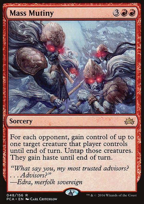Mass Mutiny, Planechase Anthology #48, Magic: The Gathering card