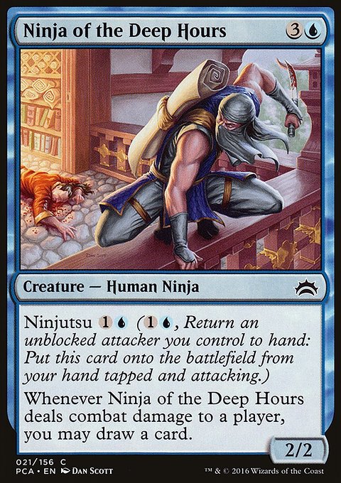 Ninja of the Deep Hours, Planechase Anthology #21, Magic: The Gathering card