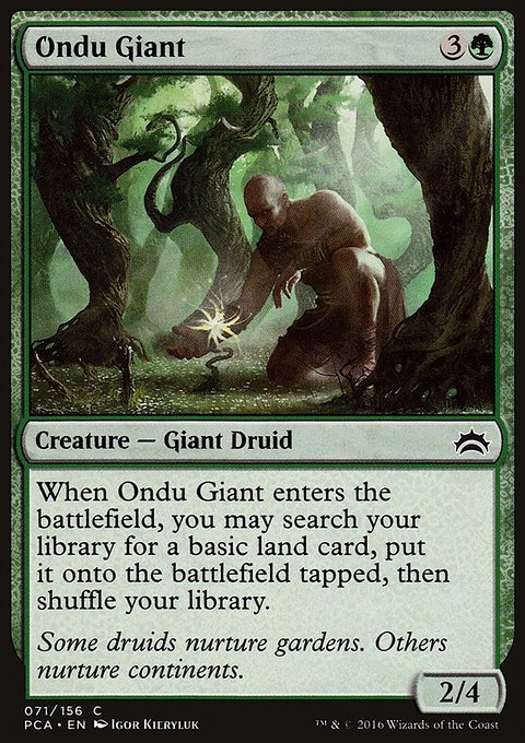 Ondu Giant, Planechase Anthology #71, Magic: The Gathering card