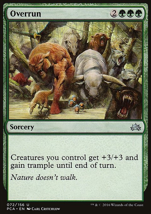 Overrun, Planechase Anthology #72, Magic: The Gathering card