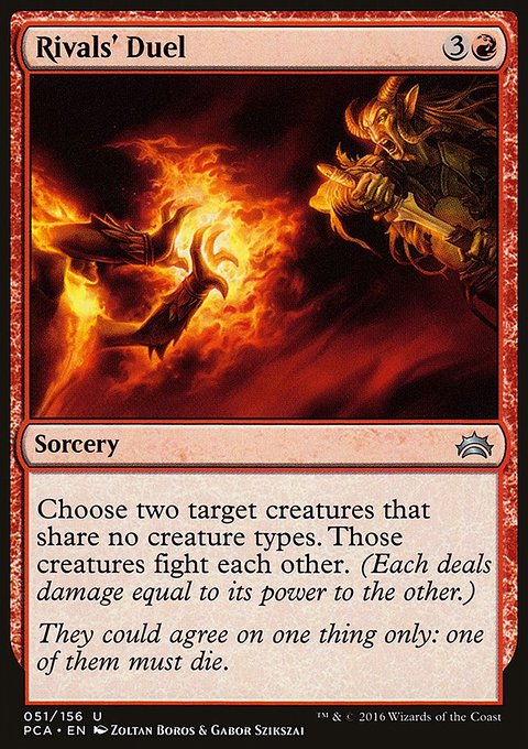 Rivals' Duel, Planechase Anthology #51, Magic: The Gathering card