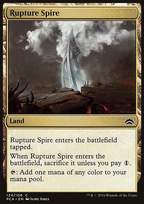 Rupture Spire, Planechase Anthology #124, Magic: The Gathering card