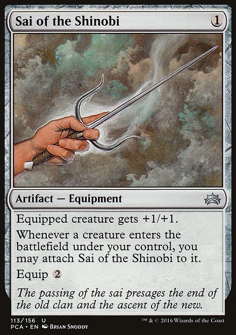 Sai of the Shinobi, Planechase Anthology #113, Magic: The Gathering card