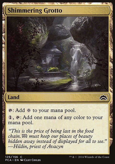 Shimmering Grotto, Planechase Anthology #126, Magic: The Gathering card