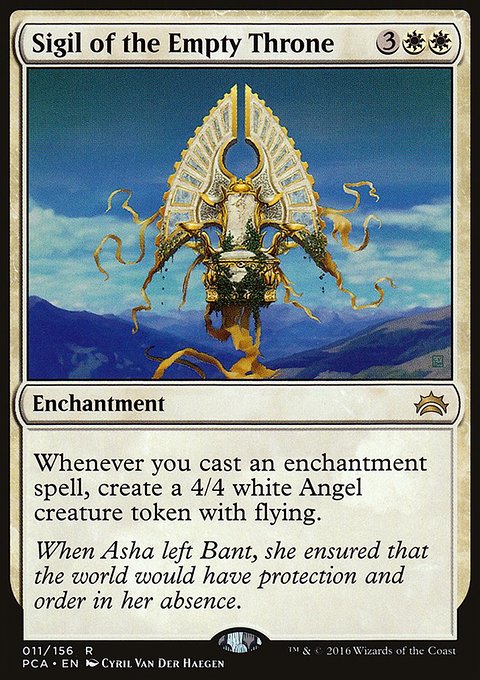 Sigil of the Empty Throne, Planechase Anthology #11, Magic: The Gathering card