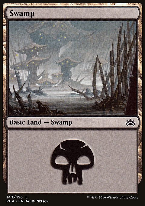 Swamp, Planechase Anthology #143, Magic: The Gathering card