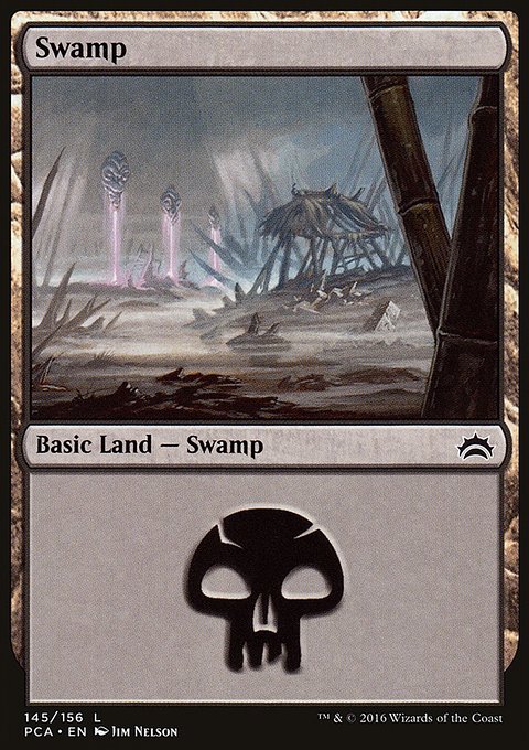 Swamp, Planechase Anthology #145, Magic: The Gathering card
