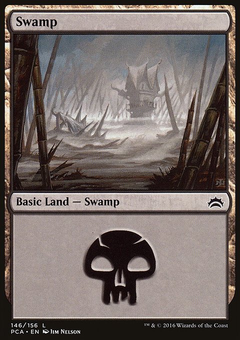 Swamp, Planechase Anthology #146, Magic: The Gathering card