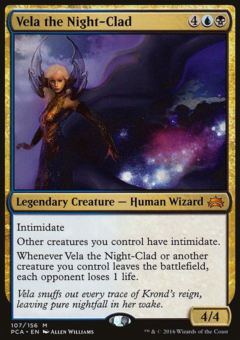 Vela the Night-Clad, Planechase Anthology #107, Magic: The Gathering card