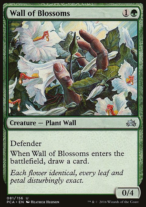 Wall of Blossoms, Planechase Anthology #81, Magic: The Gathering card