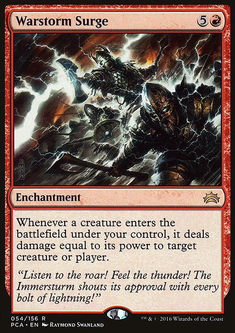 Warstorm Surge, Planechase Anthology #54, Magic: The Gathering card