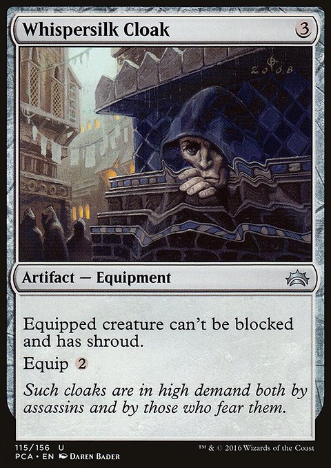 Whispersilk Cloak, Planechase Anthology #115, Magic: The Gathering card