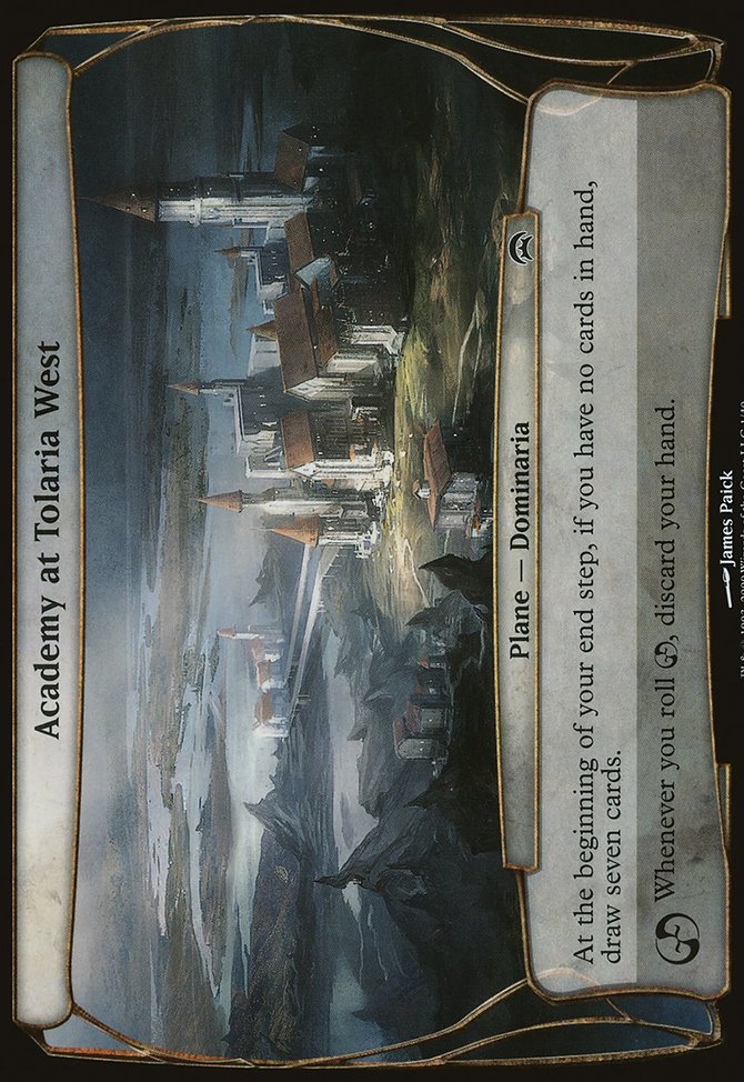 Academy at Tolaria West, Planechase Planes #1, Magic: The Gathering card