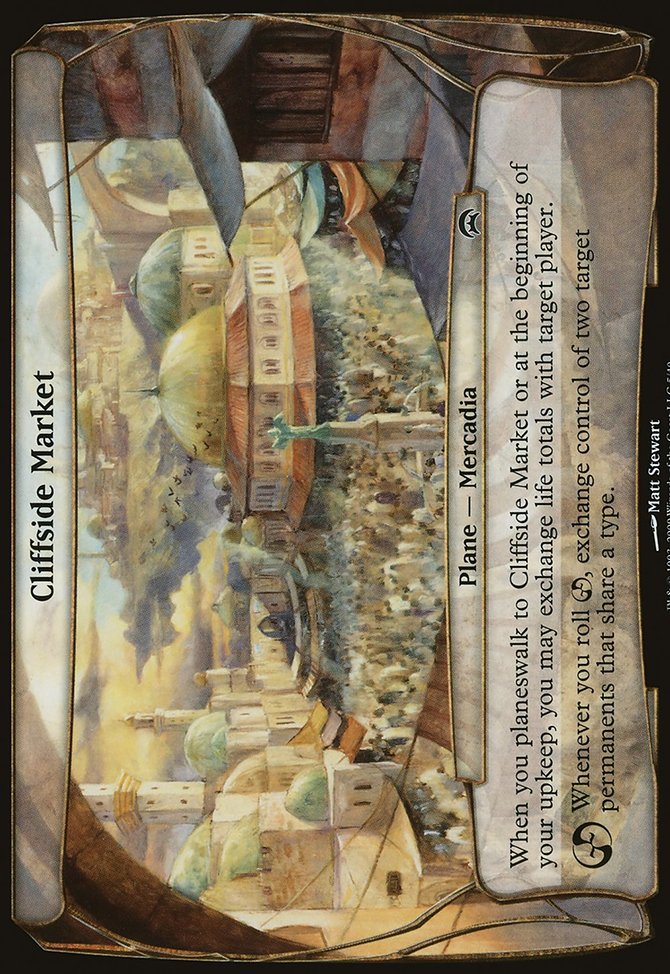 Cliffside Market, Planechase Planes #5, Magic: The Gathering card