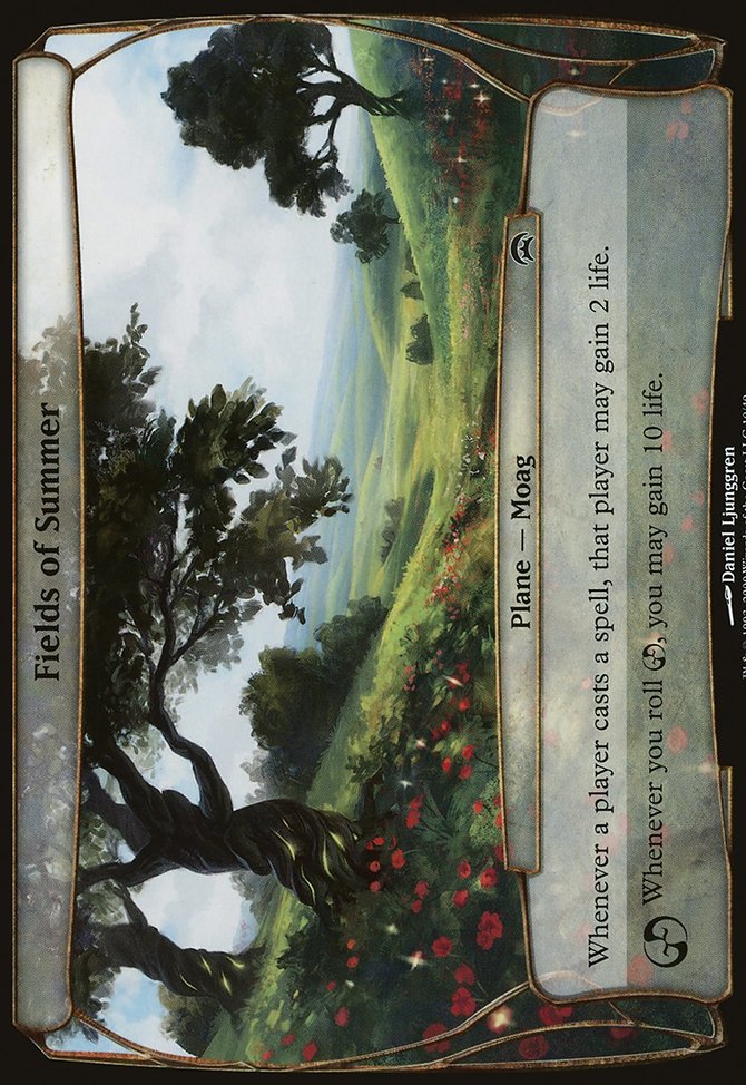Fields of Summer, Planechase Planes #10, Magic: The Gathering card
